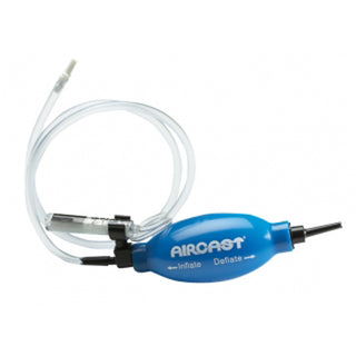 Aircast AC01B  Blue Aircast pump with clear tube on a white background