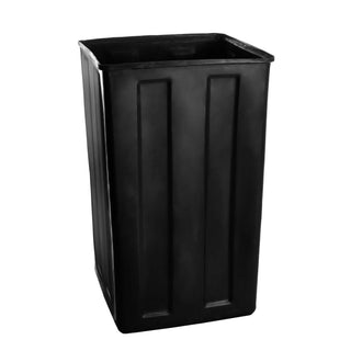Alpine Industries ALPA01 black rigid plastic square liner with ribbed sides