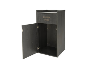 Alpine Industries ALP476-BLK enclosure with the front door open showing the inside