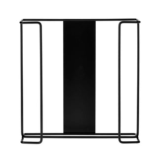 Alpine Industries ALP485-02 double box wire glove dispenser in black, front view