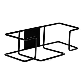 Alpine Industries ALP485-01 wire glove box dispenser in black, angled front view