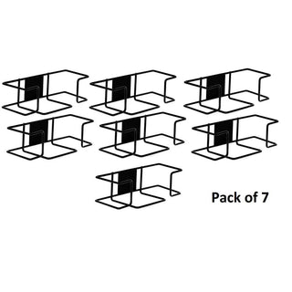 Alpine Industries ALP485-01 wire glove box dispensers in black shown as a multi-pack set