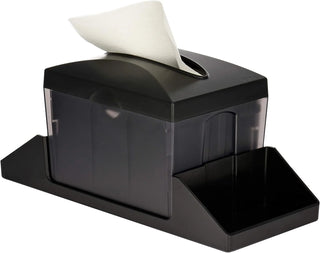 Alpine Industries ALP4332 dispenser without insert on caddy base, napkin showing at top