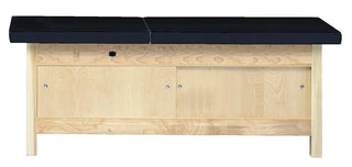 Bailey Manufacturing Model 446 Treatment Table with black top on a white background
