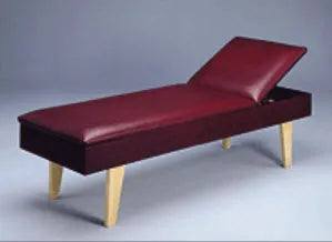 Bailey Manufacturing Model 496 Lounge Recovery Table with wooden legs on a gray background