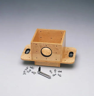 Bailey Manufacturing Model 6030 Lifting and Bolt Center and hardware on a gray background