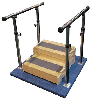 Bailey Manufacturing Model 725 Interlocking Stack Stool Set on a blue mat