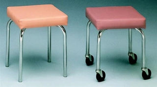 Bailey Manufacturing Model 750/752 PT Stools with metal legs and wheels on a plain background