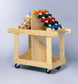 Bailey Manufacturing Model 780/1890 Weight Wagon and Professional Fitness Weight Wagon Set with colorful beads on a light gray background