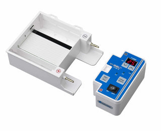 Benchmark Scientific Accuris myGel™ Mini Electrophoresis System with digital display on a white background