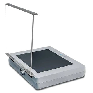 Benchmark Scientific Accuris™ UV Transilluminator with a dark screen on a white background