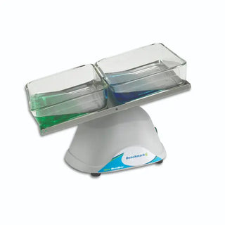 Benchmark Scientific B3D1008 Mini BlotBoy™ 3D Rocker with two compartments on a white background