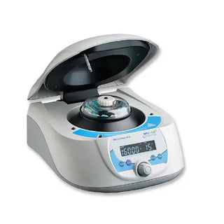 Benchmark Scientific C1612 MC-12 Microcentrifuge with 12 Place Rotor on a white background