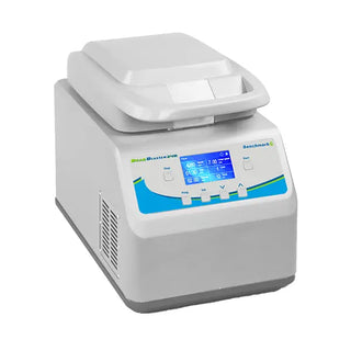 Benchmark Scientific D2400-R BeadBlaster 24R Refrigerated Microtube Homogenizer with digital display on a white background