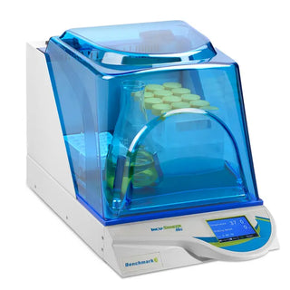 Benchmark Scientific H1001-M Incu-Shaker™ Mini with digital display on a white background