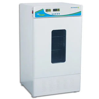 White Benchmark Scientific H2265-HC myTemp™ 65 Heating and Cooling Incubator with digital display on a white background