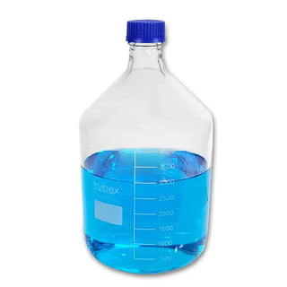 Benchmark Scientific Hybex™ Media Storage Bottles (GL45) with blue caps