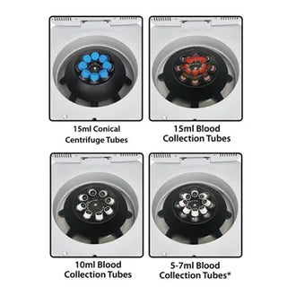 Type of tubes forBenchmark Scientific LC-8 Lab Centrifuge with 8 x 15ml Rotor on a white background