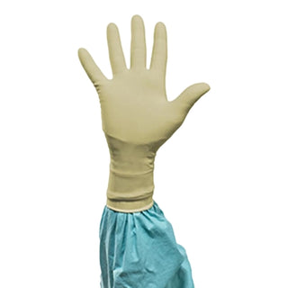 Biogel® PI 1129976_BX Surgical Glove, Size 7, Polyisoprene, Standard Cuff Length,,Ivory, on a white background