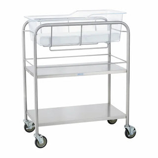 Blickman 8044SS-KIT  Bassinet With Open Shelves, 4” Ball-Bearing Swivel Casters 
