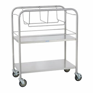 Blickman 8044SS-KIT  Bassinet With Open Shelves, 4” Ball-Bearing Swivel Casters 