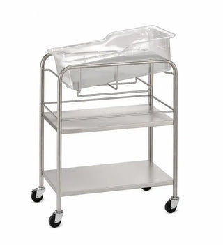 Blickman 8044SS-KIT  Bassinet With Open Shelves, 4” Ball-Bearing Swivel Casters 