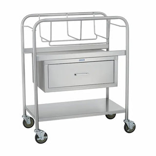 Blickman 8047SS Bassinet With Drawer, 8” From The Floor, Upside-Down U-Shaped Frame