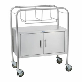 Blickman 8048SS-KIT Bassinet With Closed 2-Door Cabinet, One Solid Shelf, 8” From The Floor