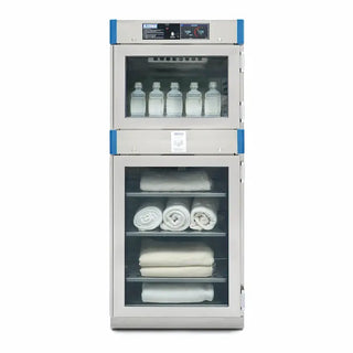 Blickman 8924TG Dual Chamber Freestanding Blanket and Fluid Warming Cabinet, 18.58 cu/ft. 