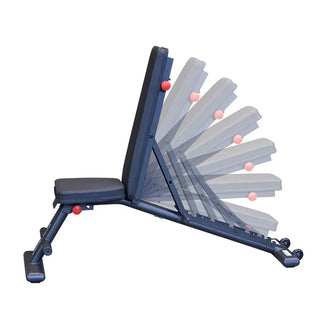 Body-Solid GFID225B Commercial Folding Bench, Space Saving Fold Flat Design