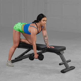Body-Solid GFID225B Commercial Folding Bench, Space Saving Fold Flat Design