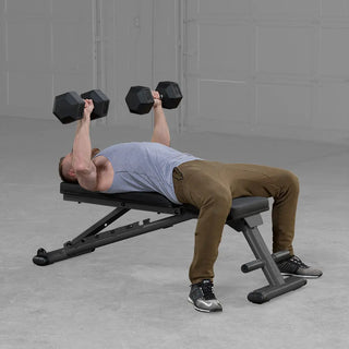 Body-Solid GFID225B Commercial Folding Bench, Space Saving Fold Flat Design