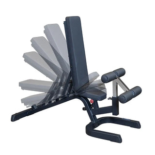 Body-Solid GFID71B Heavy Duty Flat Incline Decline Bench, 600 lb Weight Capacity