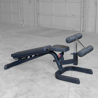 Body-Solid GFID71B Heavy Duty Flat Incline Decline Bench, 600 lb Weight Capacity