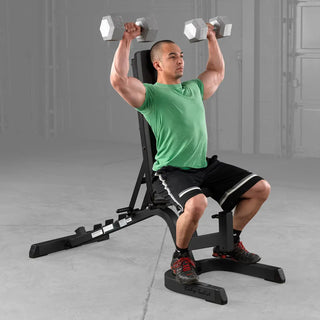 Body-Solid GFID71B Heavy Duty Flat Incline Decline Bench, 600 lb Weight Capacity