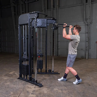 Body-Solid GFT1002 Functional Trainer, Black Powder-Coat Finish (Dual 210 lb. Weight Stacks)