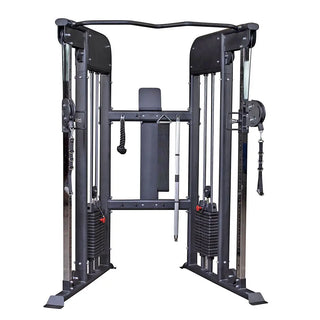 Body-Solid GFT100 Functional Trainer, Black Powder-Coat Finish (Dual 310 lb. Weight Stacks)