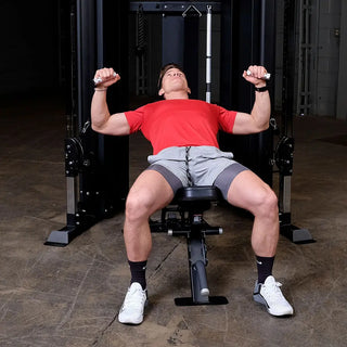 Body-Solid GFT100 Functional Trainer, Black Powder-Coat Finish (Dual 310 lb. Weight Stacks)