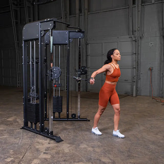 Body-Solid GFT100 Functional Trainer, Black Powder-Coat Finish (Dual 310 lb. Weight Stacks)