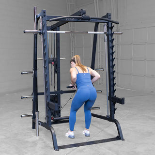 Body-Solid GLA348BS Series 7 Smith Machine Lat Attachment with Weight Stack