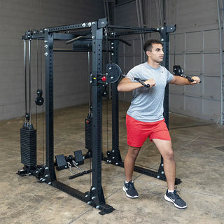 Body-Solid GPRFTS Power Rack Functional Trainer Attachment with Weight Stacks
