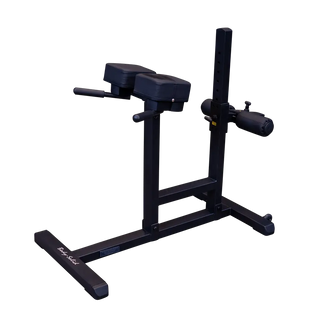 Body-Solid GRCH322B Roman Chair features dual-axis adjustment, oversized 8" foam rollers, and a heavy-duty steel frame for effective core and back workouts. Shop now!