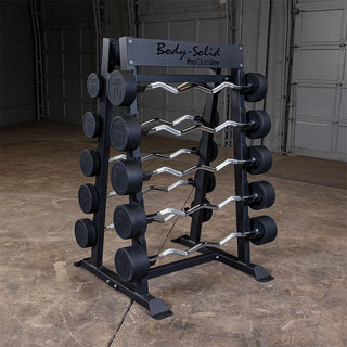 Body-Solid Pro ClubLine SBBR100 Fixed Weight Barbell Rack