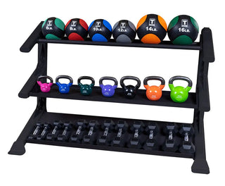 Body-Solid Pro ClubLine SDKR1000DB Modular Storage Rack with Dumbbell Tiers