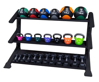 Body-Solid Pro ClubLine SDKR1000KB Modular Storage Rack with Kettlebell Tiers
