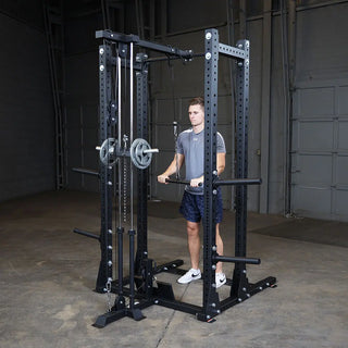 Body-Solid Pro ClubLine SPRHLA Half Rack Lat Attachment