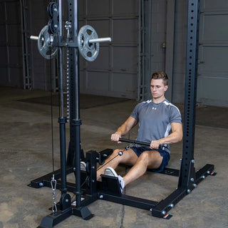 Body-Solid Pro ClubLine SPRHLA Half Rack Lat Attachment