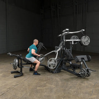 Body-Solid SBL460P4 Freeweight Leverage Gym Package, Included Utility Bench and Squat Module 