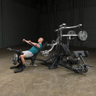 Body-Solid SBL460P4 Freeweight Leverage Gym Package, Included Utility Bench and Squat Module 