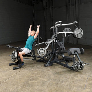 Body-Solid SBL460P4 Freeweight Leverage Gym Package, Included Utility Bench and Squat Module 
